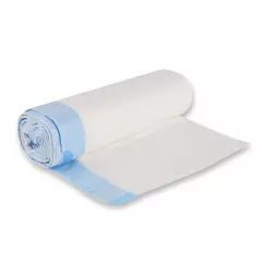 HygoClean 32997, HDPE Drawstring Roll Garbage Bags, 30 l, White