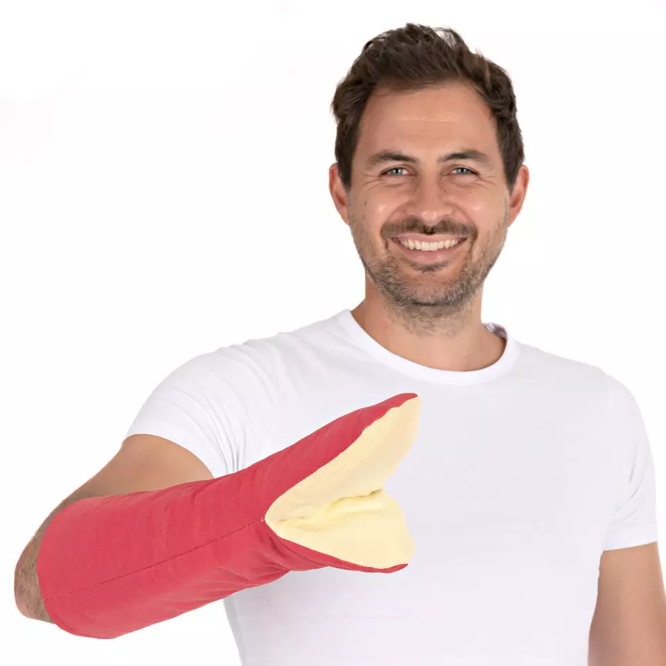 Hygostar 3321, Ovenstar Canvas Ofenhandschuhe, 44 cm, Rot, image 5, gallery thumbnail