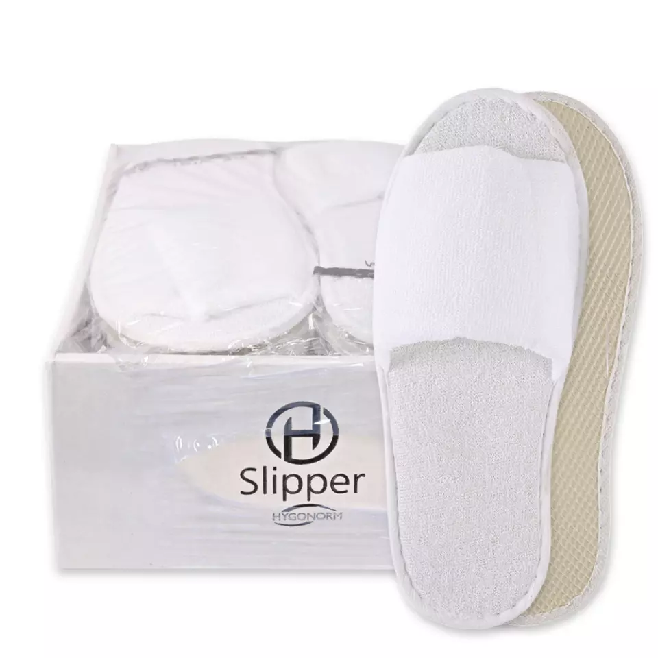 Hygonorm 555100, Classic Polyester Slippers, Open, White, image 1, gallery thumbnail