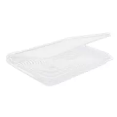 Franz Mensch 423907, Organic PLA Deli and Salad Bowls, 570 ml, Rectangular, with Hinged Lid