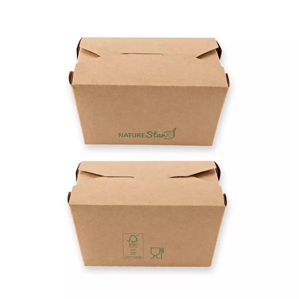 NATUREStar 417313, Menu Bio-Kraftpapier/PE Lebensmittelboxen, 130 x 105 x 65 mm, FSC®-mix, image 3, gallery thumbnail