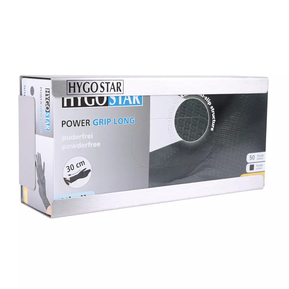 Hygostar 889412, Power Grip Long Glove Dispenser, Stainless Steel, image 4