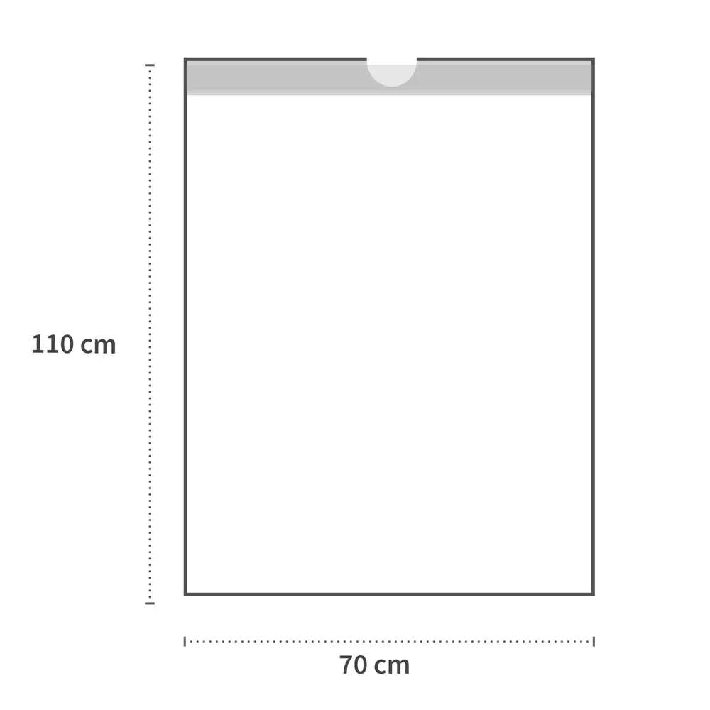 HygoClean 32452, LDPE Zugband-Rollen-Abfallsäcke, 120 l, Gelb, image 4