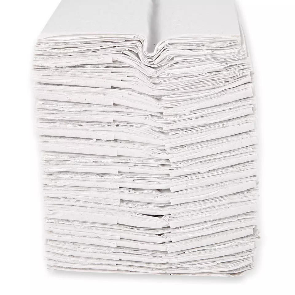 HygoClean 30465, 2-Ply Recycled C-Fold Paper Hand Towels, White, image 5, gallery thumbnail