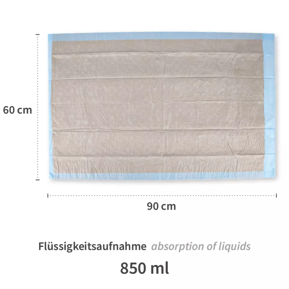 Hygostar 52791, Underpads, 12-ply, PP/Recycled Cellulose/PE, 90 x 60 cm, image 3, gallery thumbnail