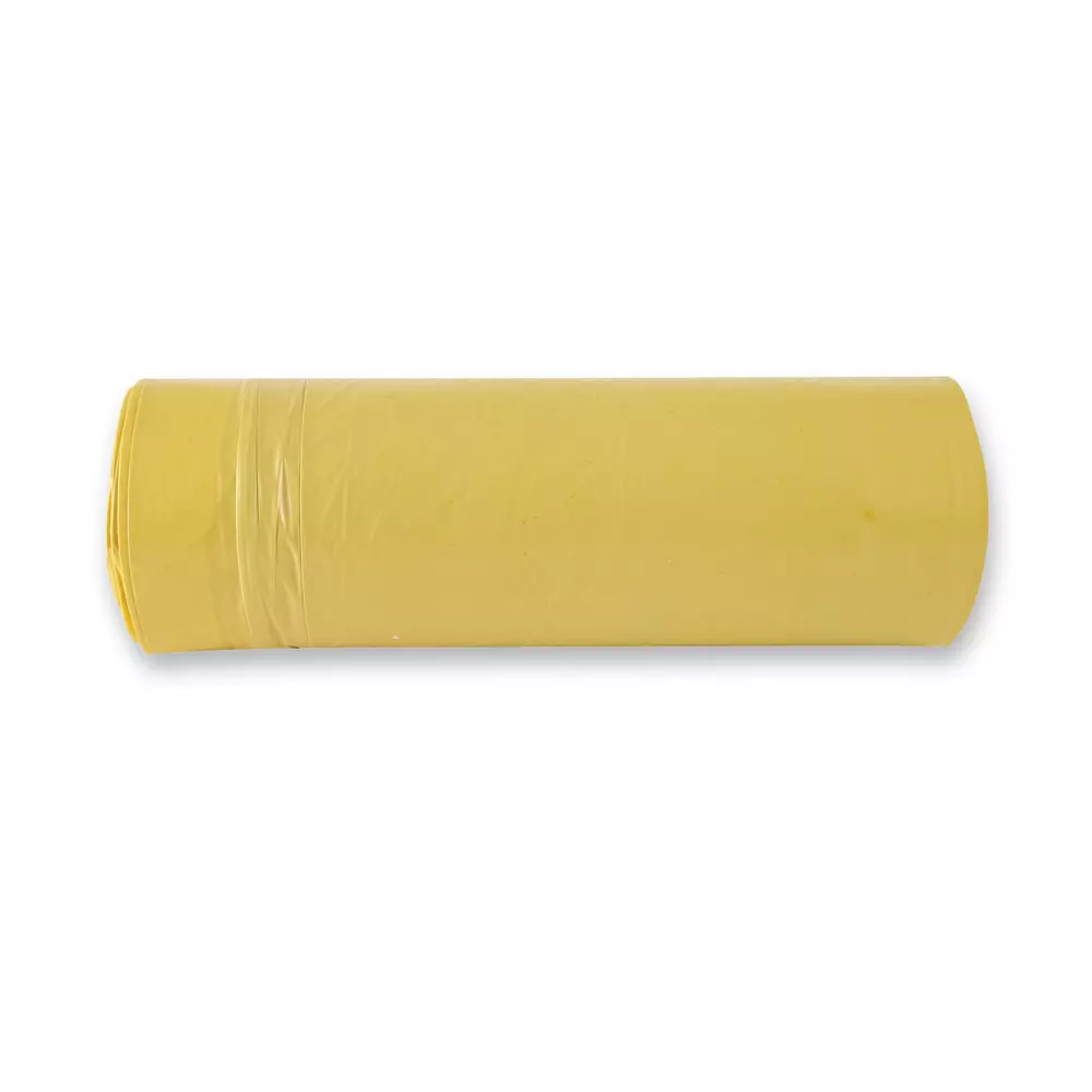 HygoClean 32452, LDPE Zugband-Rollen-Abfallsäcke, 120 l, Gelb, image 2