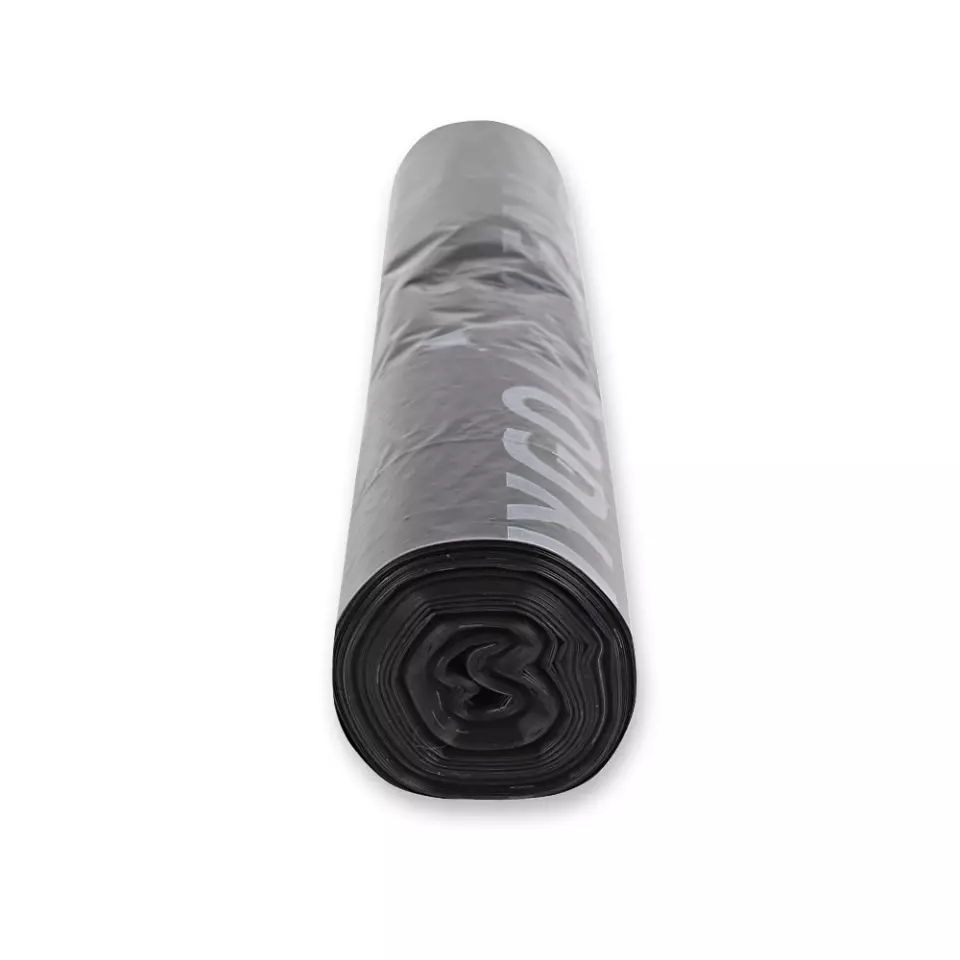 HygoClean 32653, Light LDPE Waste Bags, 70 l, Black, Roll, image 4, gallery thumbnail