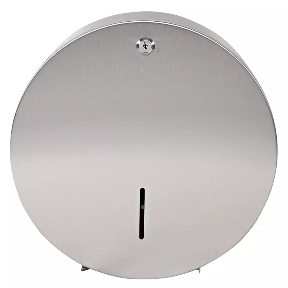 Hygostar 88964, Jumbo Toilet Paper Dispenser, Stainless Steel, image 2, gallery thumbnail