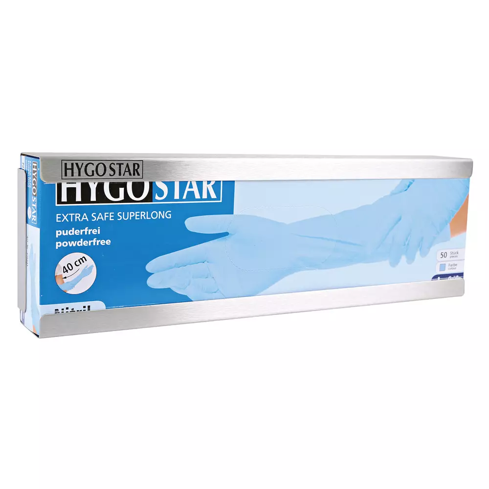 Hygostar 889413, Extra Safe Superlong Glove Dispenser, Stainless Steel, image 4