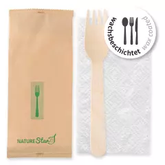NATUREStar 388621, Bio-Holzbesteckgabel, FSC® 100%, Wachsbeschichtet