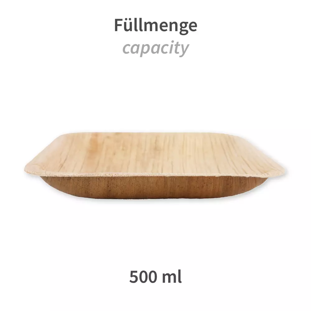 NATUREStar 410629, Organic Square Palm Leaf Soup Plates, 500 ml, 200 x mm, image 4