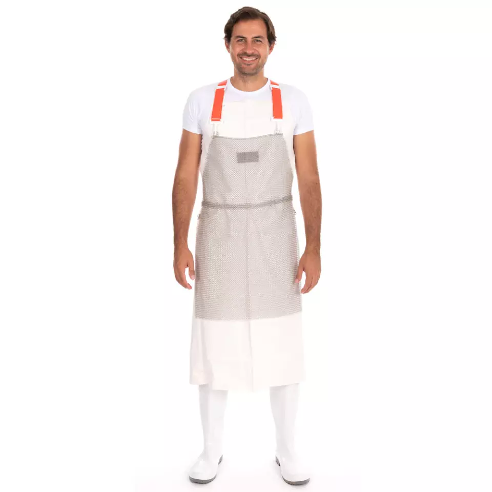 Franz Mensch 33803, Stainless Steel Stab Protection Apron, 75 x 50 cm, image 1, gallery thumbnail
