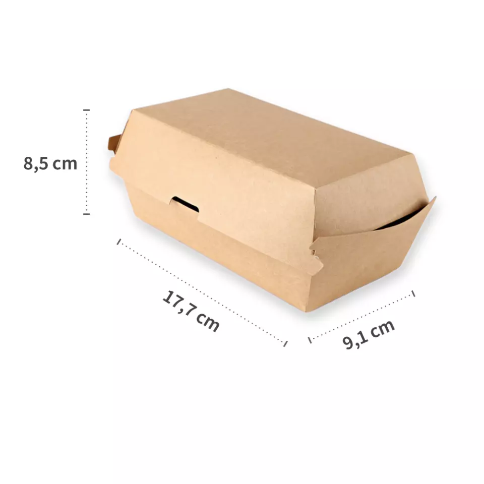 NATUREStar 416418, Club Sandwich Boxen, 177 x 91 x 85 mm, Kraftpapier/PLA, Bio, image 5, gallery thumbnail