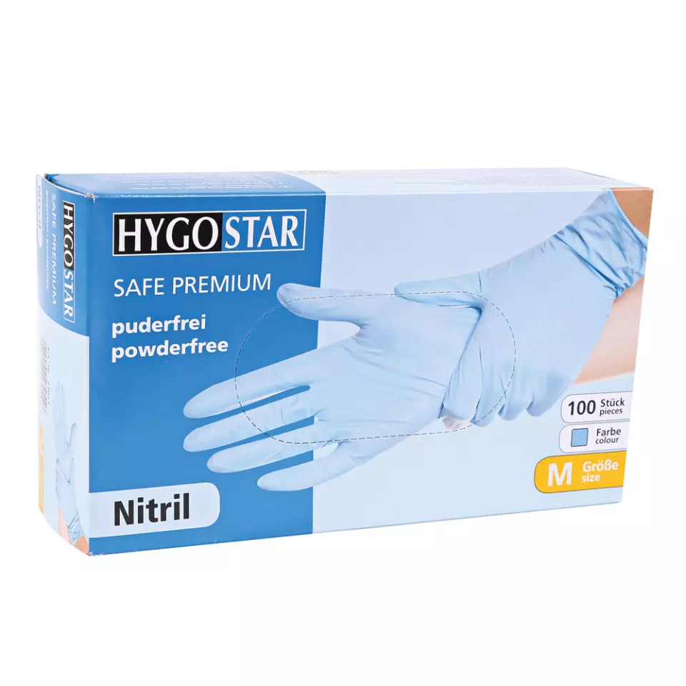 Hygostar 27001, Safe Premium Nitril-Handschuhe, Puderfrei, image 2, gallery thumbnail