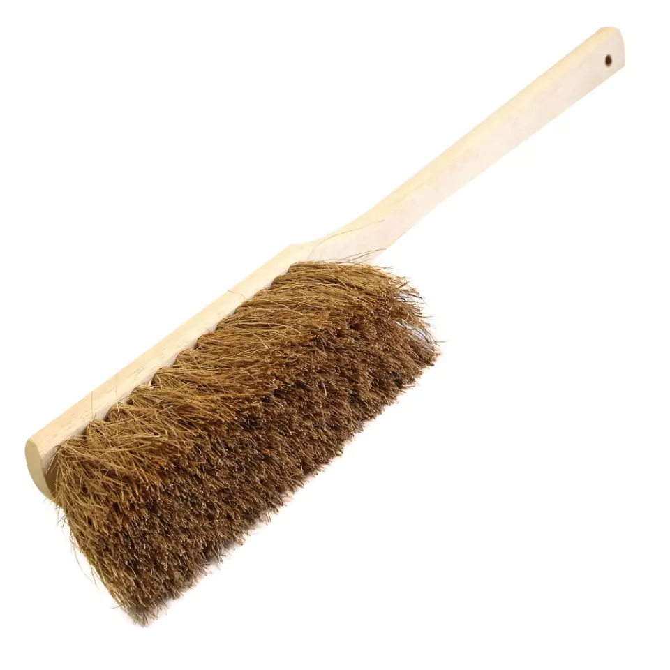 HygoClean 702145, Wood/Coco Hand Brush, Long Handle, image 1, gallery thumbnail