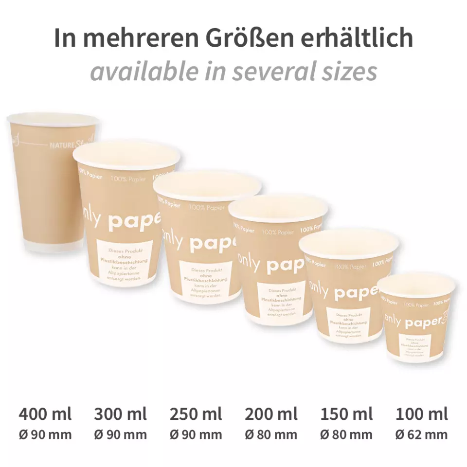 NATUREStar 403163, Bio-Karton Kaffeebecher, 400 ml / 16 oz, ø 90 mm, image 4, gallery thumbnail
