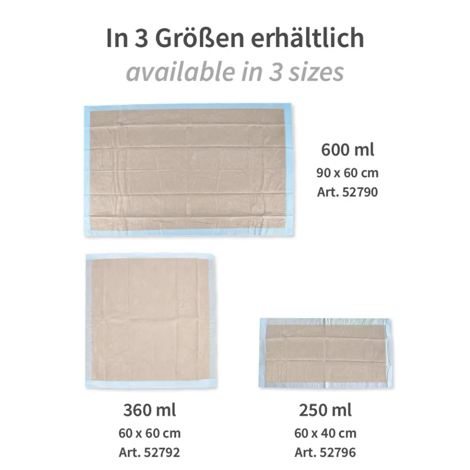 Hygostar 52796, 6-Ply PP/Recycled Cellulose/PE Underpads, 60 x 40 cm, image 4, gallery thumbnail