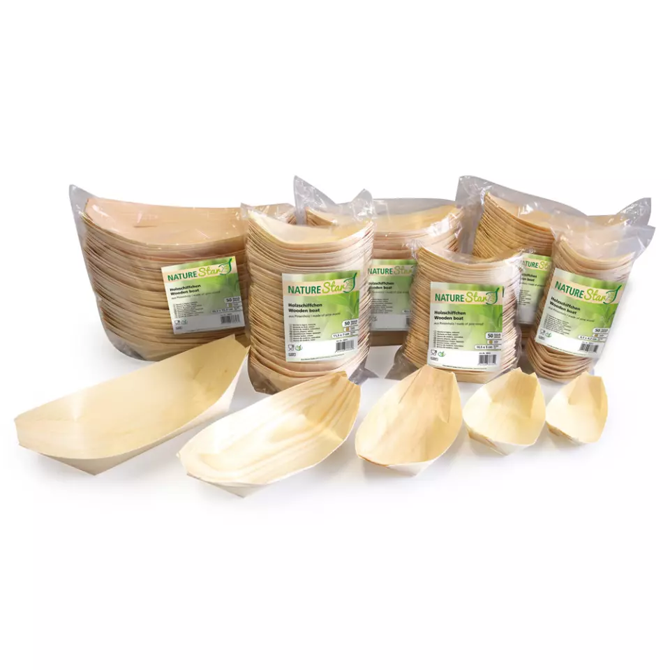 NATUREStar 38835, Bio-Holz Fingerfood-Schiffchen, 180 x 85 mm, image 4, gallery thumbnail