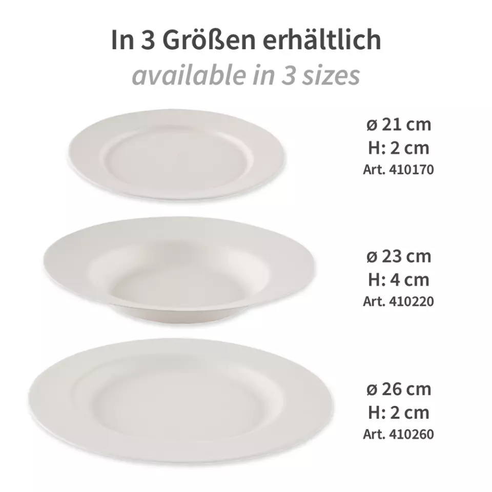 NATUREStar 410260, Gourmet runde Bagasse-Teller, Ø 270 mm, image 4, gallery thumbnail
