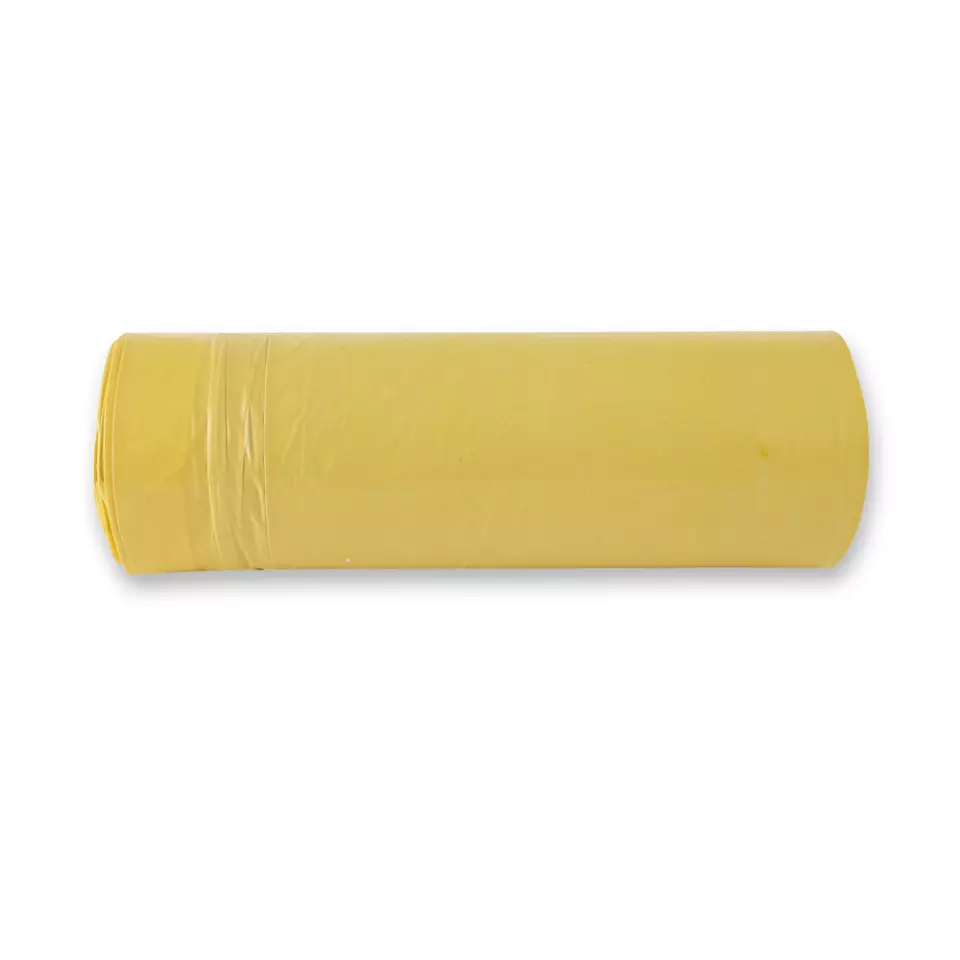 HygoClean 32452, LDPE Zugband-Rollen-Abfallsäcke, 120 l, Gelb, image 2, gallery thumbnail