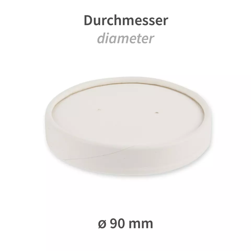 NATUREStar 418211, Bio-Karton Suppenbecher-Deckel, ø 90 mm, image 2, gallery thumbnail