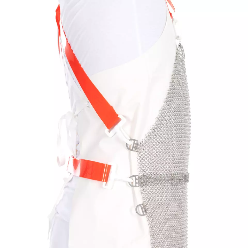 Franz Mensch 33803, Stainless Steel Stab Protection Apron, 75 x 50 cm, image 3, gallery thumbnail
