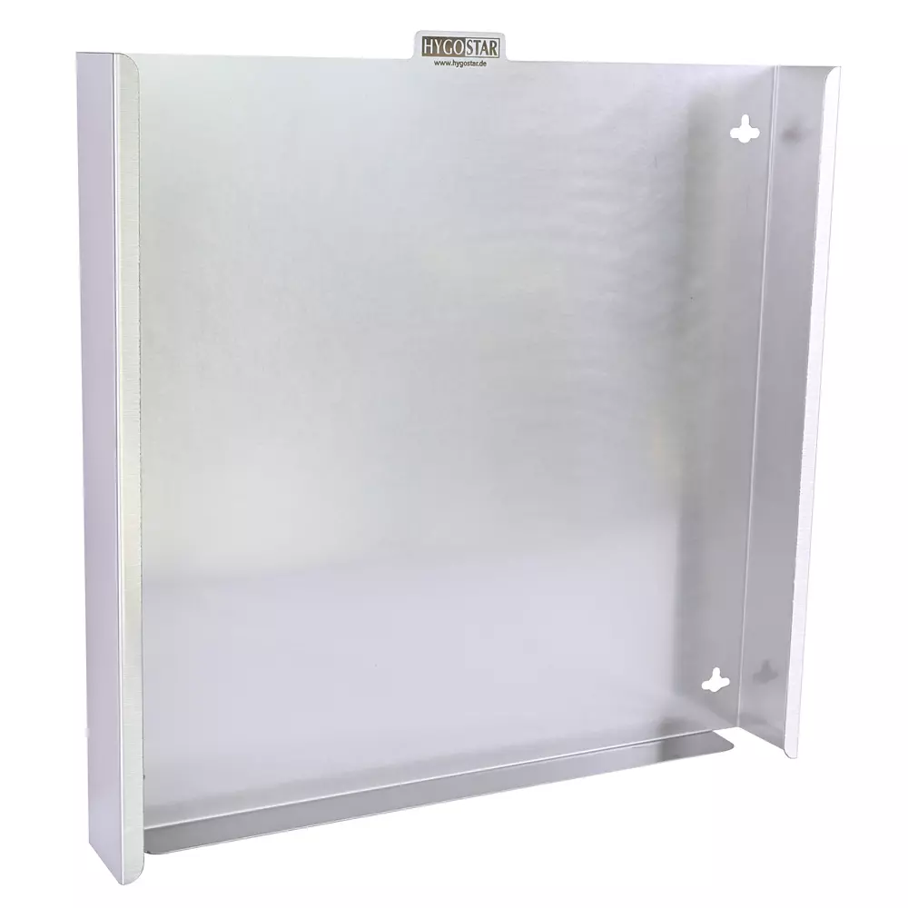 Hygostar 889373, Extra Safe Superlong Glove Dispenser, Stainless Steel, image 1