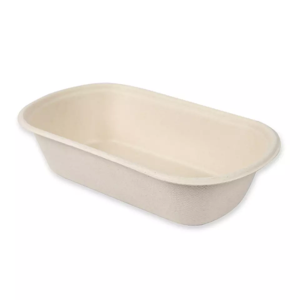NATUREStar 411515, Bio-Bagasse Snackschalen, 236 x 135 x 55 mm, 800 ml, Oval, image 1, gallery thumbnail