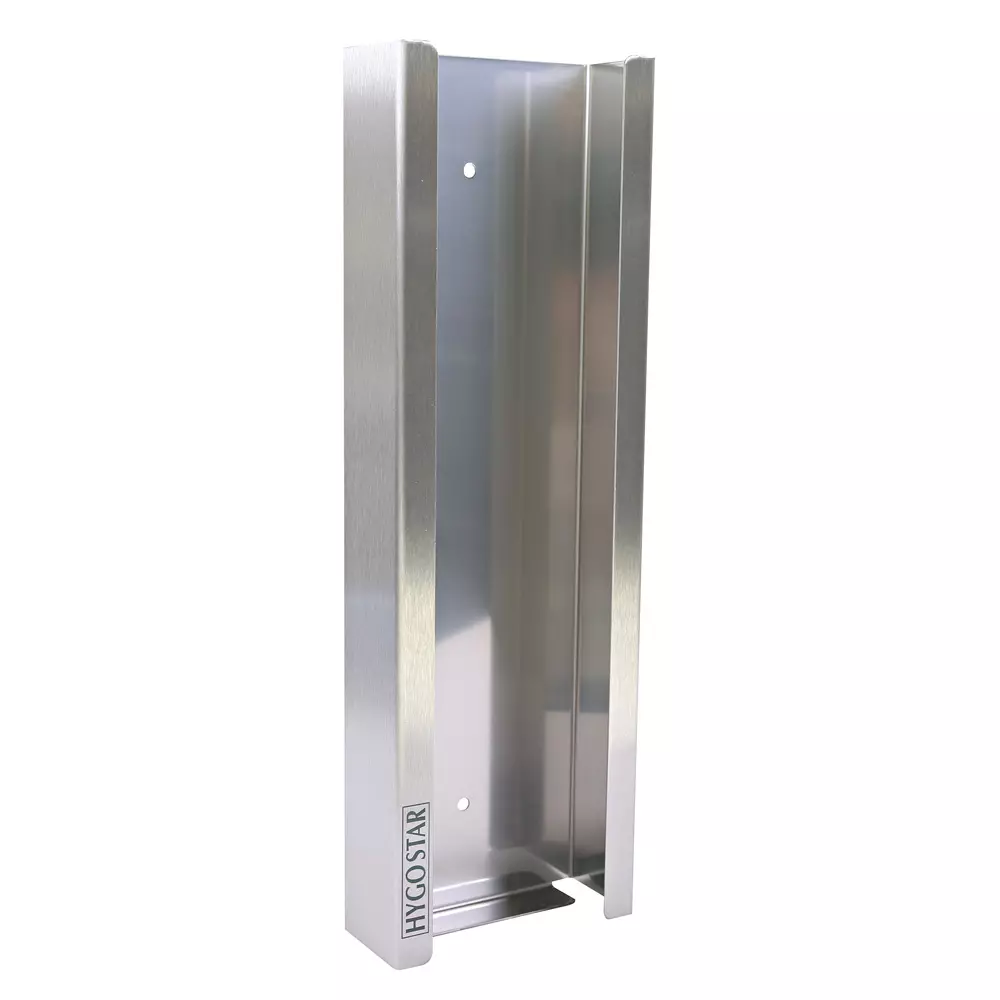 Hygostar 889413, Extra Safe Superlong Glove Dispenser, Stainless Steel, image 1