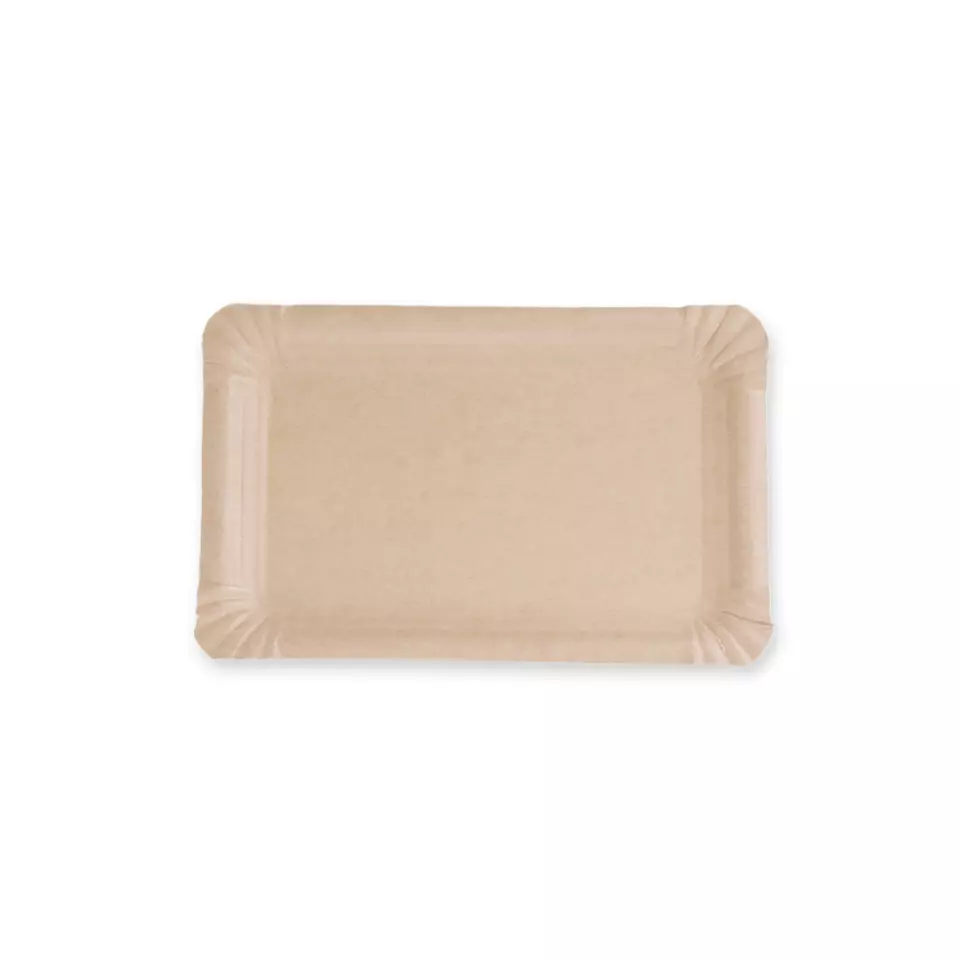 NATUREStar 415145, Organic Kraft Paper Plates, FSC®-mix, 130 x 200 mm, Rectangular, image 1, gallery thumbnail