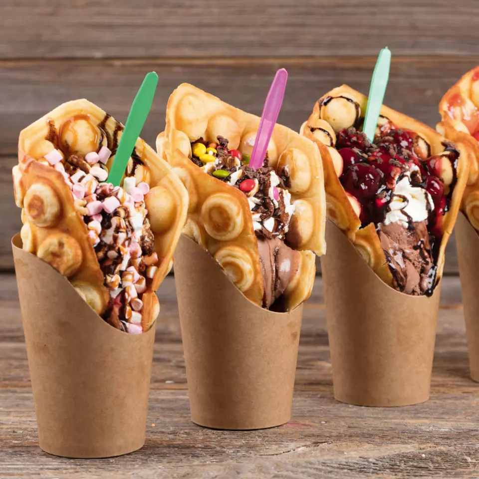 NATUREStar 416649, Kraftpapier/PLA Snackbecher, Wrap, 400 ml, ø 60 mm, 135 mm, image 5, gallery thumbnail