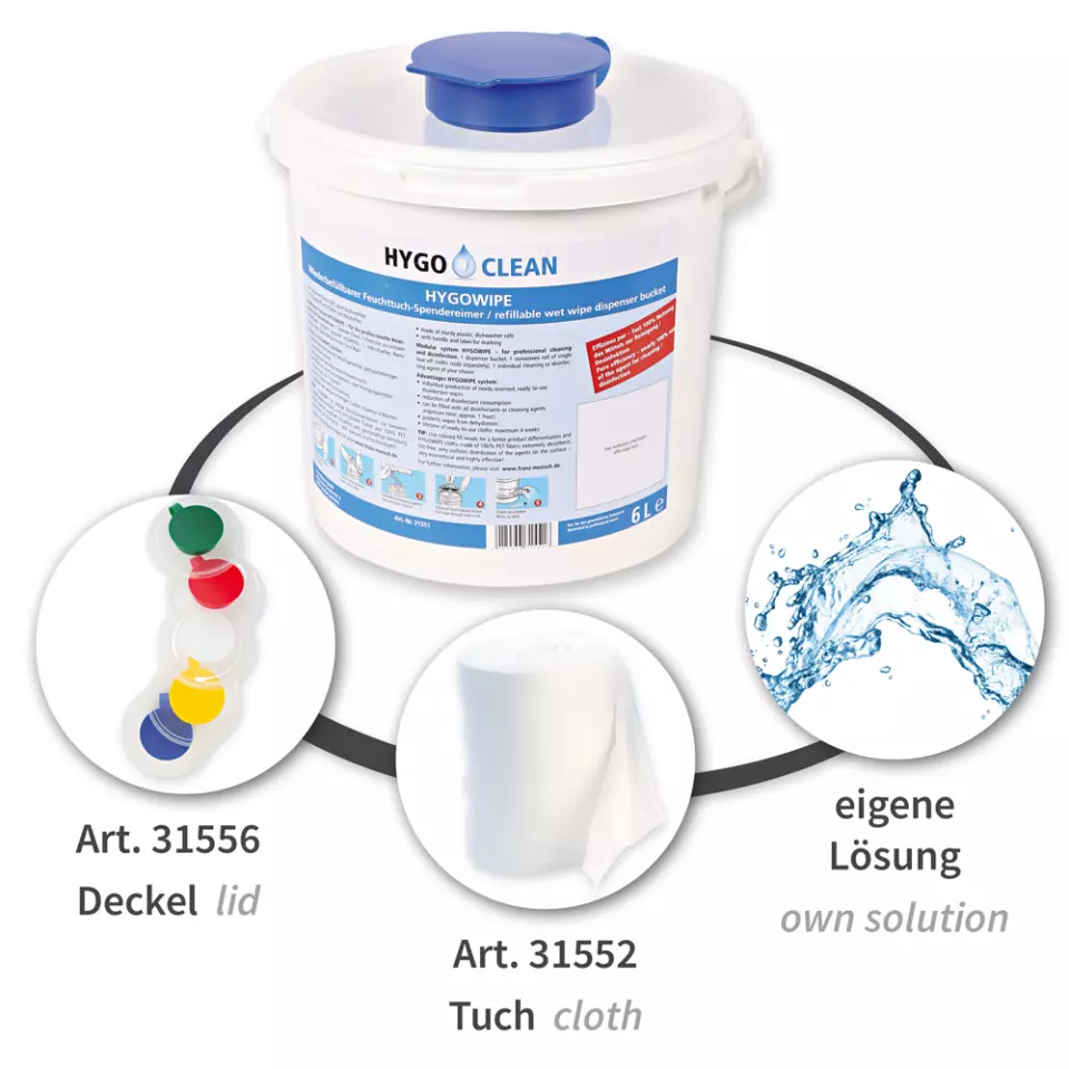 HygoClean 31551, Hygowipe PP Dispenser Buckets, image 3, gallery thumbnail