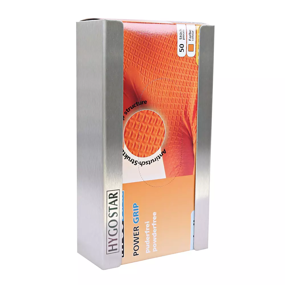 Hygostar 889411, Power Grip Glove Dispenser, Stainless Steel, image 2