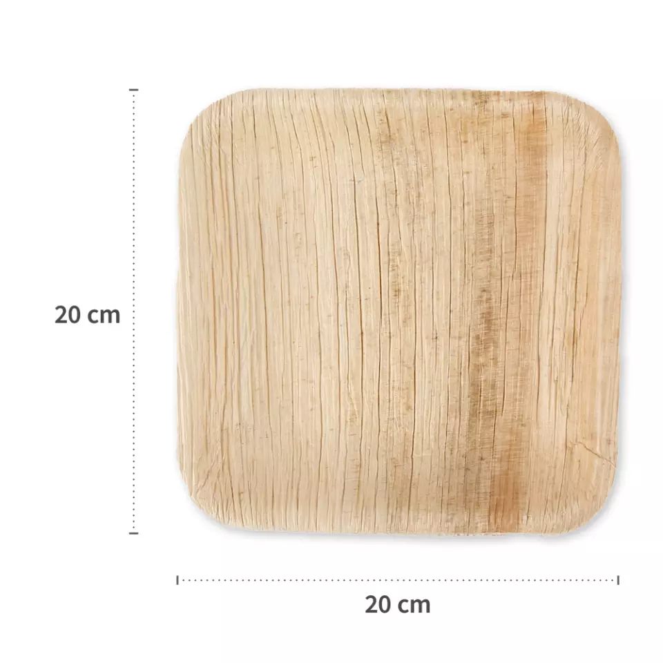 NATUREStar 410629, Organic Square Palm Leaf Soup Plates, 500 ml, 200 x mm, image 3, gallery thumbnail