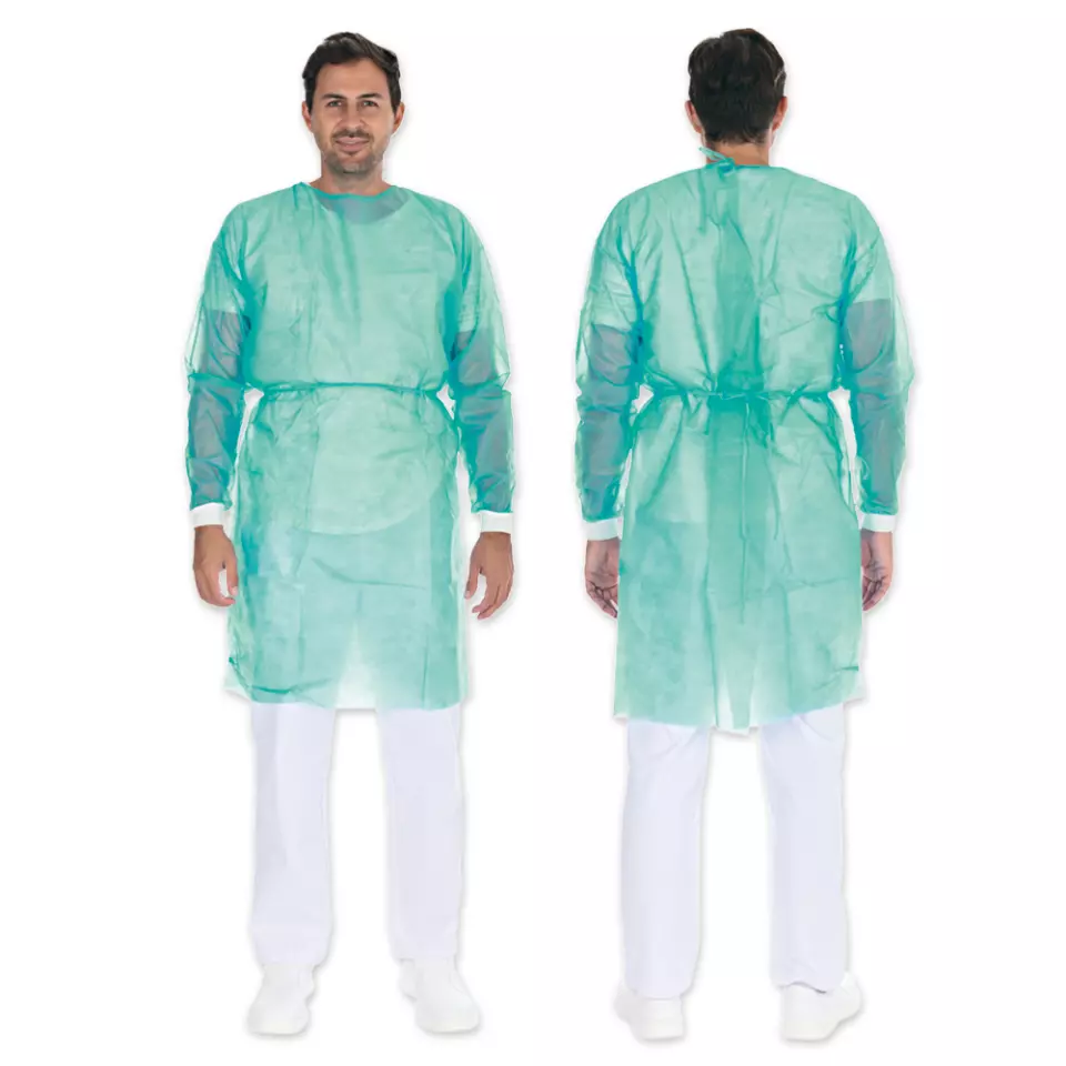 Hygonorm 277166, Eco PP Gowns with Knitted Cuffs, image 1, gallery thumbnail