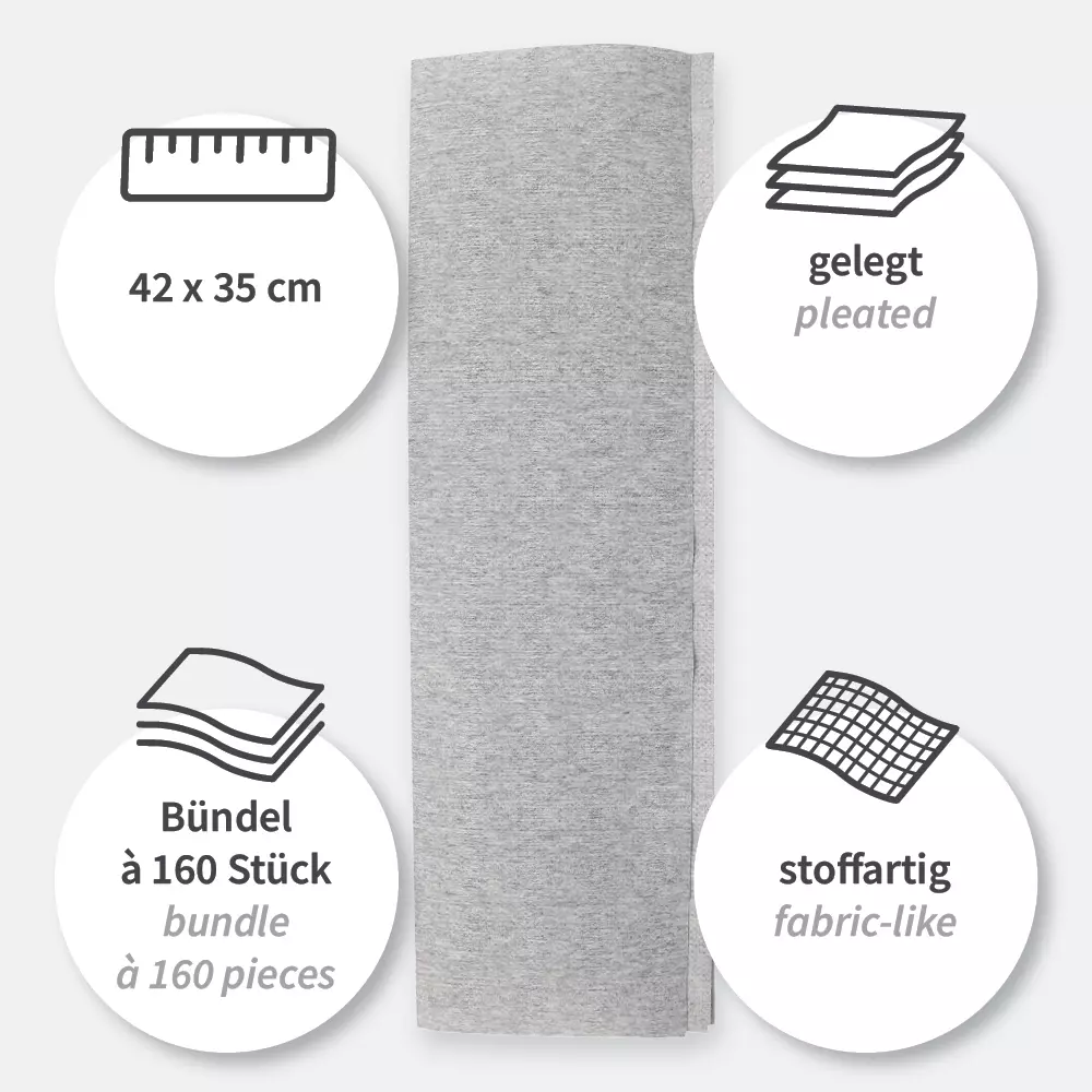 HygoClean 317886, Pleated Cellulose/PP/Viscose Cleaning Cloths, image 7