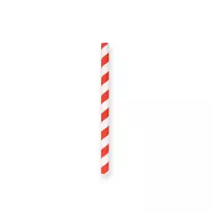 NATUREStar 421350, Cocktail Organic Paper Straws, FSC®-mix, red/white striped, ø 8 mm, 130 mm