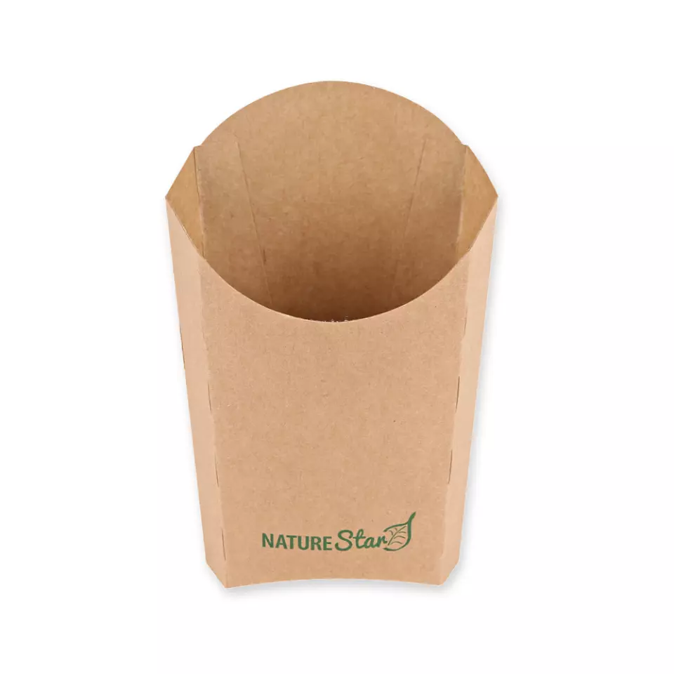 NATUREStar 417722, Bio-Kraftpapier/PE Pommes-Box, 90 x 55 x 152 mm, FSC®-Mix, image 1, gallery thumbnail