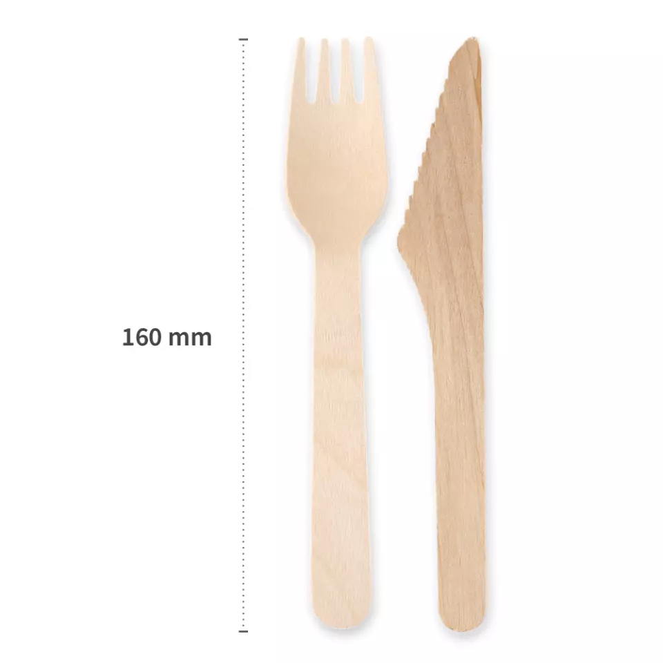 NATUREStar 388624, Bio Doppel-Holz Besteck-Sets, FSC® 100%, Gewachst, image 2, gallery thumbnail