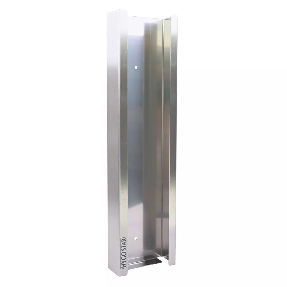 Hygostar 889414, Extra Safe Superlong Glove Dispenser, Stainless Steel, image 1