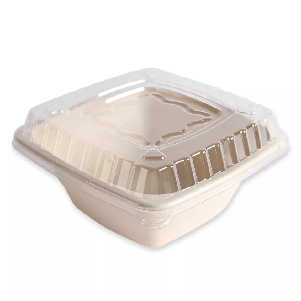 NATUREStar 411765, Bio-Bagasse Schalen Quadratisch, 180 x 70 mm, 950 ml, image 3, gallery thumbnail
