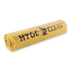 HygoClean 32558, Light LDPE Waste Bags, 120 l, Yellow, Roll