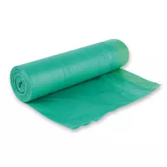 HygoClean 32998, HDPE Drawstring Garbage Bags, 60 l, Green, Roll
