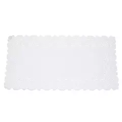 Hygostar 36301, Rechteckige Papier-Tischdeckchen, 18 x 30 cm, Weiß