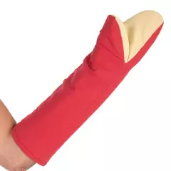 Hygostar 3321, Ovenstar Canvas Ofenhandschuhe, 44 cm, Rot