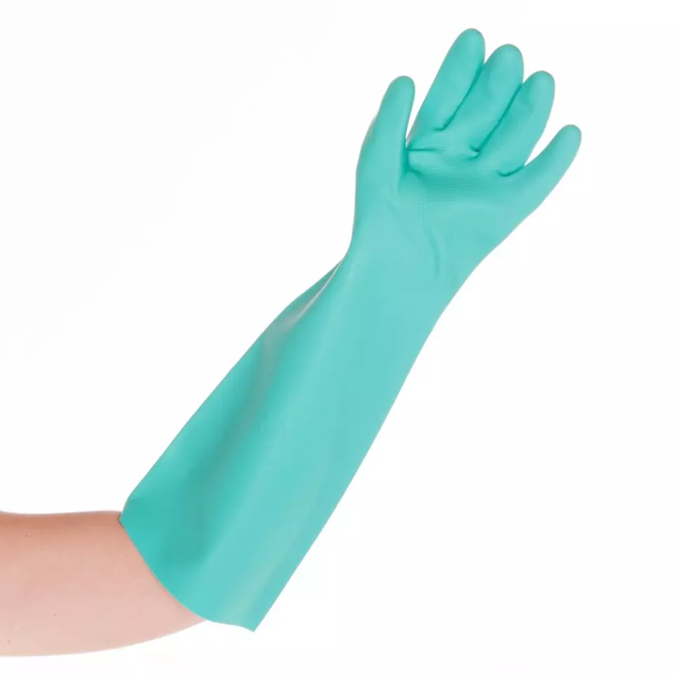 Hygostar 26604, Professionelle Extra Lange Nitril-Chemikalienschutzhandschuhe, image 1, gallery thumbnail