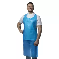 Nitras Medical 4275, PE aprons, blue