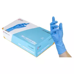 NITRAS 8065-2200, HIGH RISK Disposable Nitrile Gloves, Blue