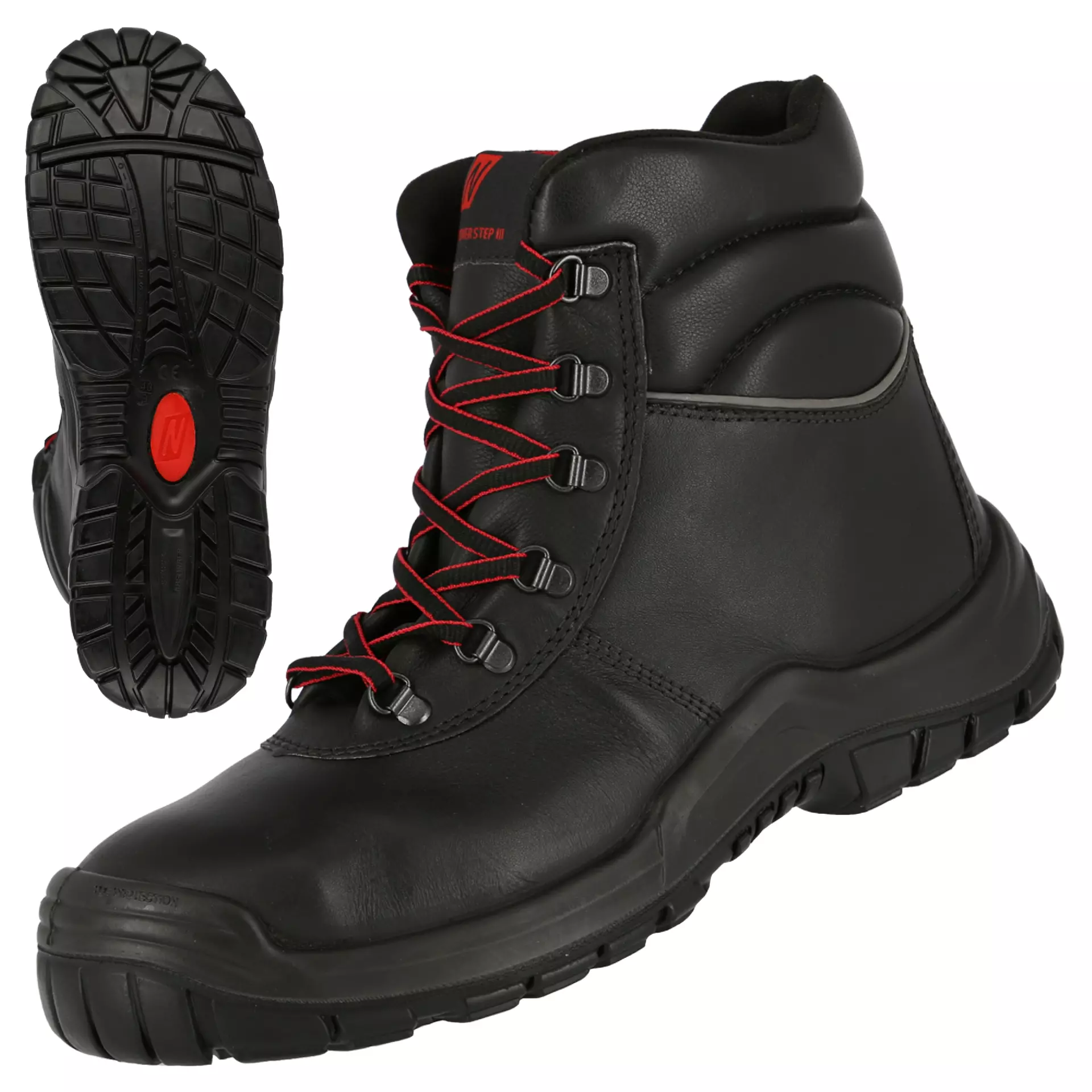 NITRAS 7213, POWER STEP MID+ S3 HRO Safety Boots, Black, image 1