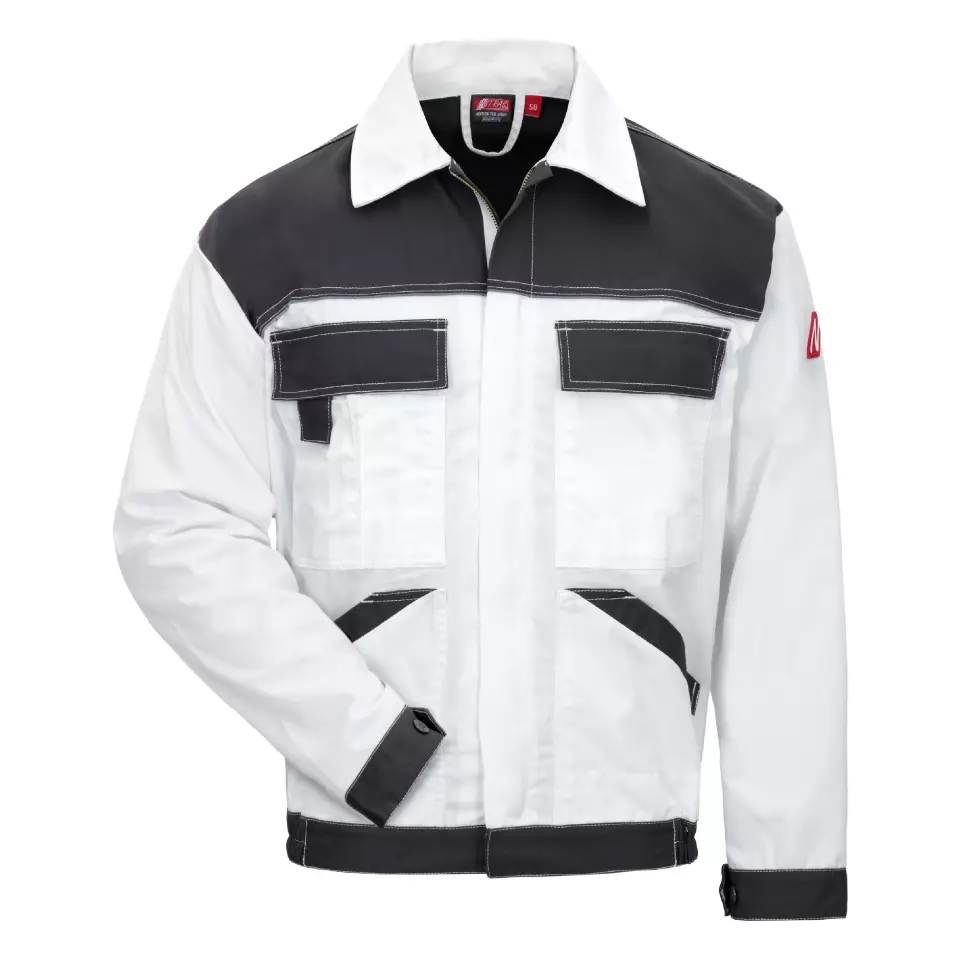 NITRAS 7553, MOTION TEX LIGHT Arbeitsjacke, Weiß, image 1, gallery thumbnail